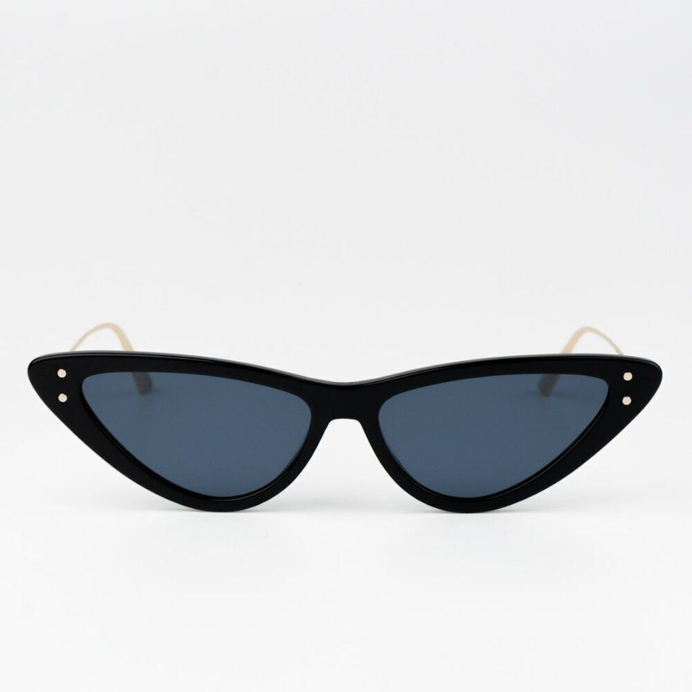 NEW Dior MISSDIOR B4U CD40105U 01V 12B0 Shiny Black Blue Unisex Sunglasses - Picture 3 of 13